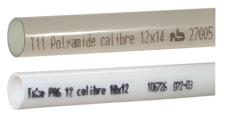 Tuyaux en nylon de polyamide  12/6.12p. les techni