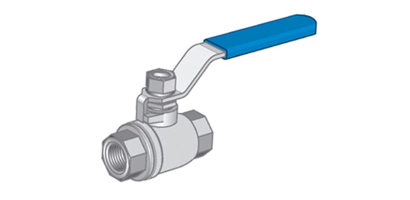 Robinets sphériques, acier    inoxydable