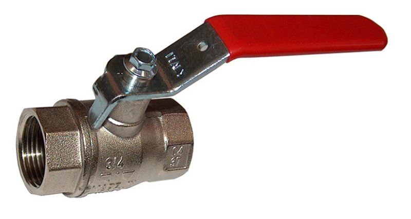 Pressluft-Durchgangs-Kugelhahn1/4" IG PN 40