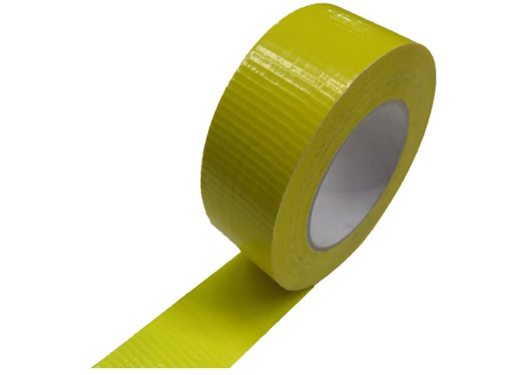 Gewebe- Betonklebeband, gelb  48 mm breit, 50 m la