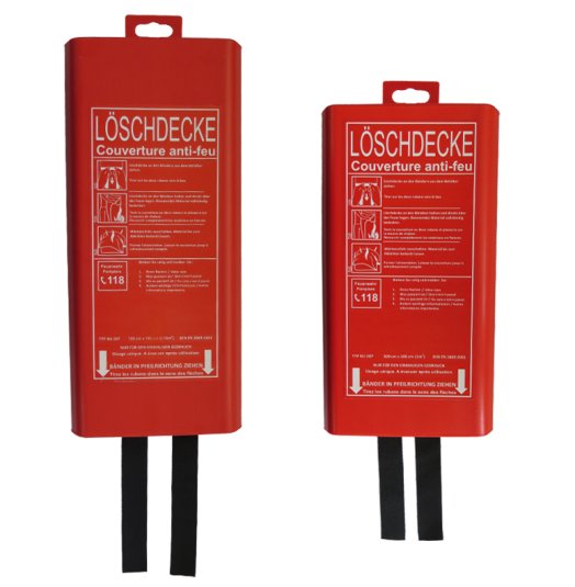 Couverture anti-feu incl. récipient en p