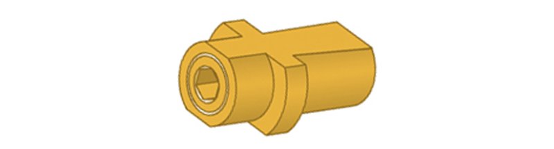 Stecknippel Messing für Hobbyg