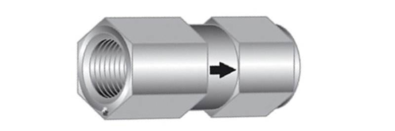 Clapet anti-retour 220 bar,   acier inoxydable