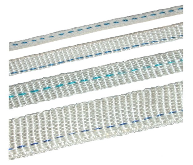 ISO-Glasbänder 20 x 2 mm      20 mm breit x 2 mm s