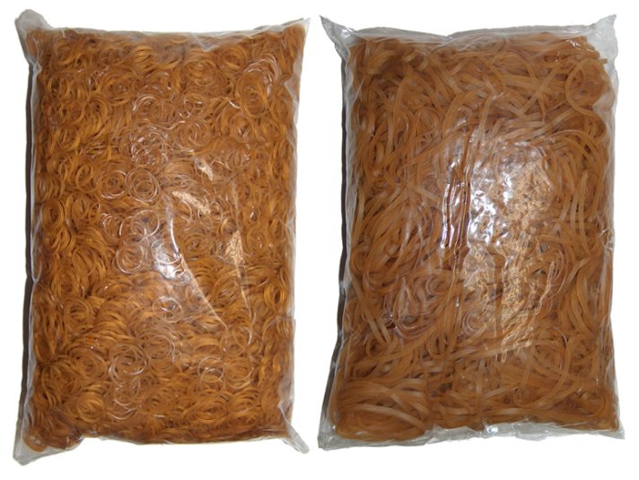 Couponringe, Gummiringe aus Naturkautschuk