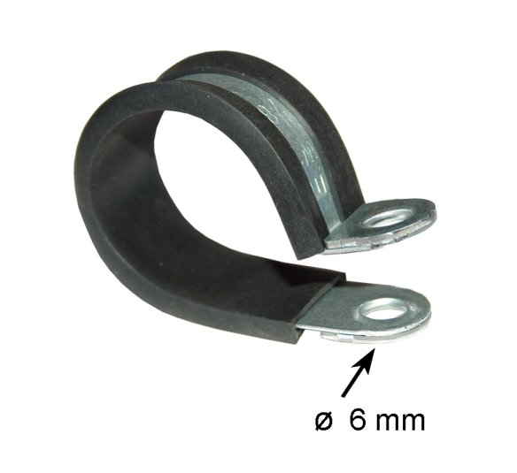 Halteschellen P-clipS         mit 6 mm Loch