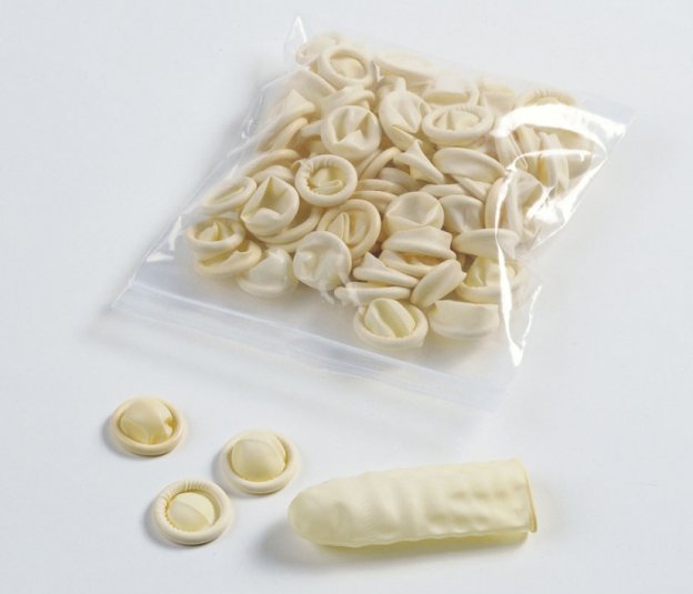 Fingerlinge aus Latex puderfrei, silikonfr