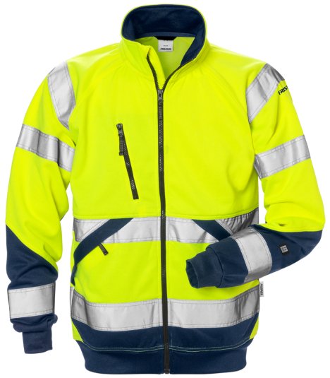 FRISTADS High Vis Sweatjacke  Kl. 3 7426 SHV EN 20