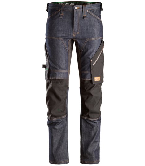 Snickers FlexiWork Denim Pantade travail, 6956 sli