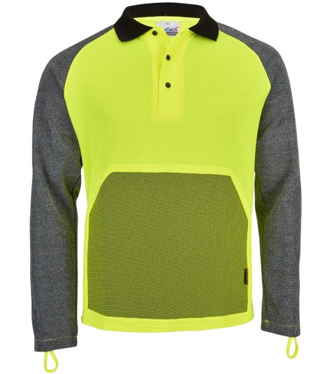 Togo SF Polo Shirt, Front et  dos en tricot foncti