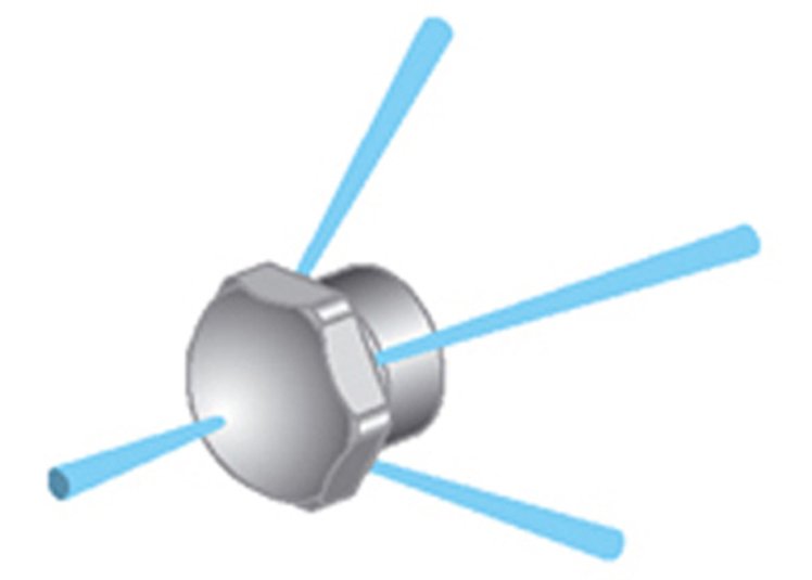 Buse de nettoyage pour tube R14 x 0.8mm  0.55 mm d