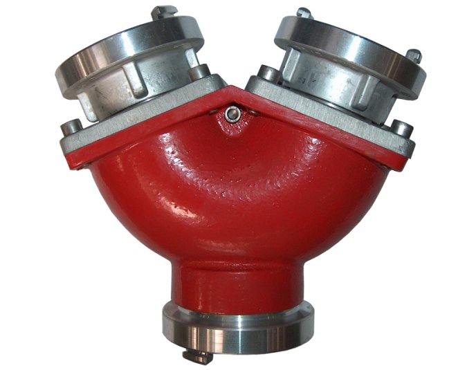 STORZ-Sammelstück m. Rück-    schlagklappe Eing. 1