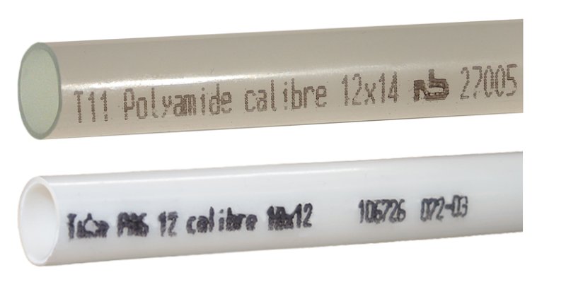 Tuyaux en nylon de polyamide  6.12p. les technique