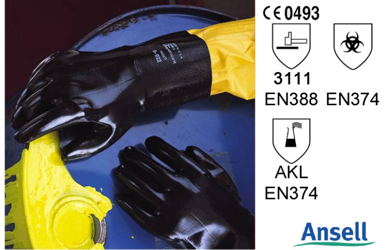 Gants NEOX 9-924, 35cm avec manchettes, tai