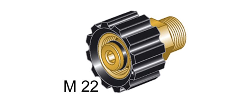 Handverschraubung Standard mitAussengewinde  schwa